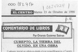 Curepto, la tierra del olvido, en una obra  [artículo] Orlando Gutiérrez Salinas.