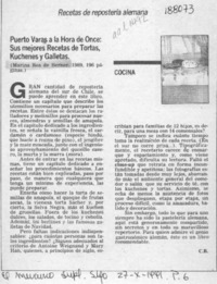 Puerto Varas a la hora de once  [artículo] C. B.