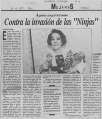 Contra la invasión de las "Ninjas"  [artículo].