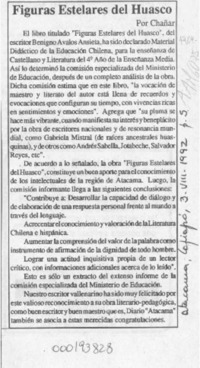 Figuras estelares del Huasco  [artículo] Chañar.