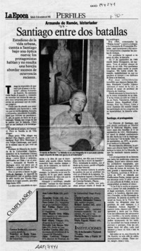 Santiago entre dos batallas  [artículo].