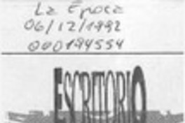 Escritorio  [artículo] Carlos Olivárez.