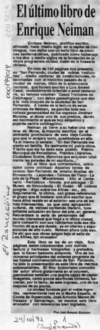 El último libro de Enrique Neiman.