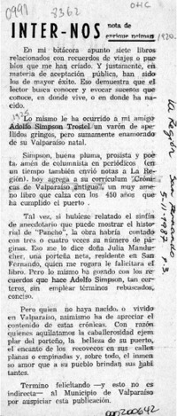 Inter - Nos  [artículo] Enrique Neiman.