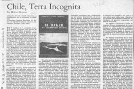 Chile, terra incognita  [artículo] Helmut Brunner.