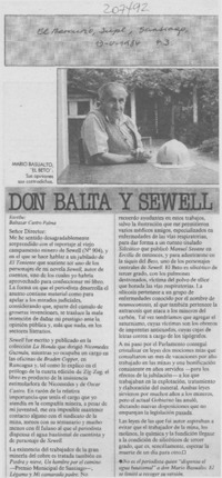 Don Balta y "Sewell"
