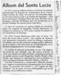 Album del Santa Lucía  [artículo].