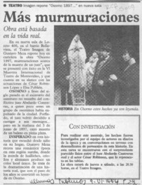 Más murmuraciones  [artículo].