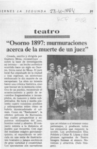 Teatro  [artículo] Pedro Labra.