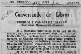 Conversando de libros  [artículo].