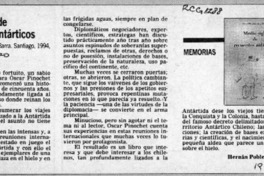 Medio siglo de recuerdos antárticos  [artículo] Hernán Poblete Varas.