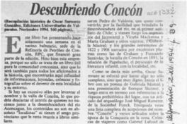Descubriendo Concón  [artículo] Eugenio Rodríguez.