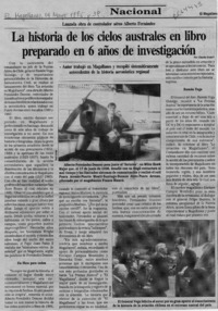 La Historia de los cielos australes en libro preparado en 6 años de investigación  [artículo].