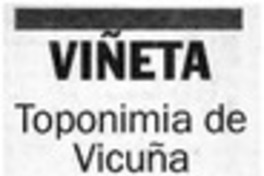 Toponimia de Vicuña