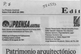 Patrimonio arquitectónico  [artículo]