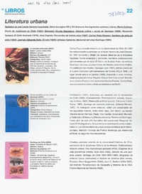 Literatura urbana  [artículo] Carlos Montes de Oca