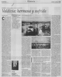 Valdivia, hermosa y sufrida