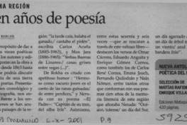 Cien años de poesía  [artículo] Beatriz Berger