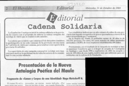 Presentación de la nueva antología poética del Maule  [artículo]