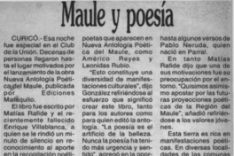 Maule y poesía  [artículo]