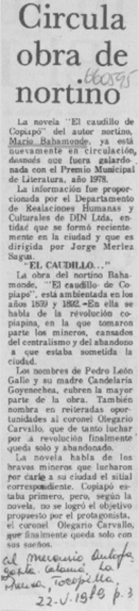 Circula obra de nortino.