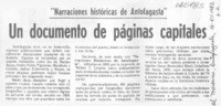 Un documento de páginas capitales.