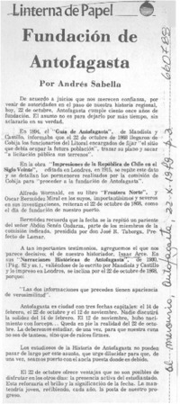 Fundación de Antofagasta