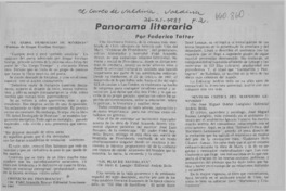 Panorama literario  [artículo] Federico Tatter.