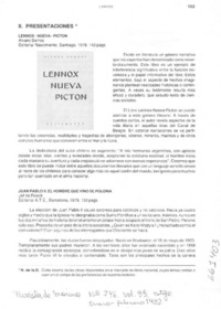 Lennox - Nueva - Picton.