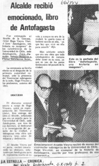 Alacalde recibió emocionado, libro de Antofagasta.  [artículo]