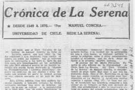 Crónica de La Serena