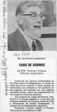 Cabo de hornos.  [artículo]