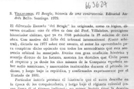El Beagle, historia de una controversia.  [artículo]