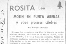Motín en Punta Arenas y otros procesos célebres