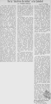 De la "doctrina de indios" a la Catedral