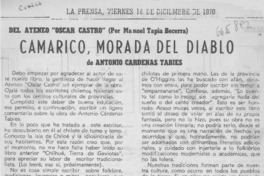 Camarico, morada del diablo