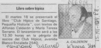 Libro sobre hípica.