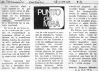 Punto de mira  [artículo] Ernesto Vásquez Méndez.