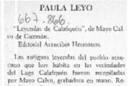 Leyendas de Calafquén.
