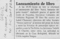 Lanzamiento de libro.