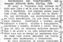 Memorias de Valparaíso.