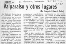 Valparaíso y otros lugares