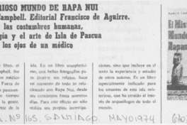El Misterioso mundo de Rapa Nui.