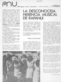 La desconocida herencia musical de Rapanui