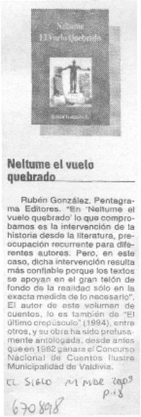 Neltume, el vuelo quebrado.