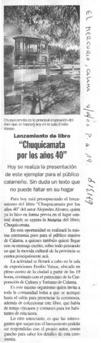 Chuquicamata por los años 40".