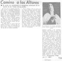 Recuerdan muerte de Sor Teresa de Jesús.