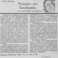 Pomaire sin Zarabanda