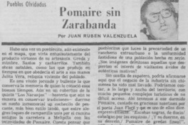 Pomaire sin Zarabanda