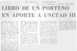 Libro de un porteño en aporte a UNCTAD III.